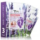 NBC Foot Mask With Collagen - Lavender 100Pcs/Box
