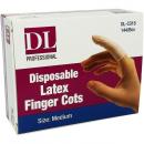 DL disposable latex finger cots - Medium 144/box