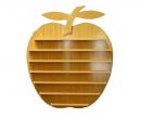 Apple - Wall Polish Rack -  Light Wooden Color (125 bottles)