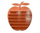 Apple - Wall Polish Rack - Dark Wooden Color (125 bottles)