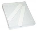 JUMBO Nail File -  Square White - 100/100 - 50ct/bag